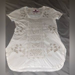 XS Johnny Was embroidered Tunic Tee